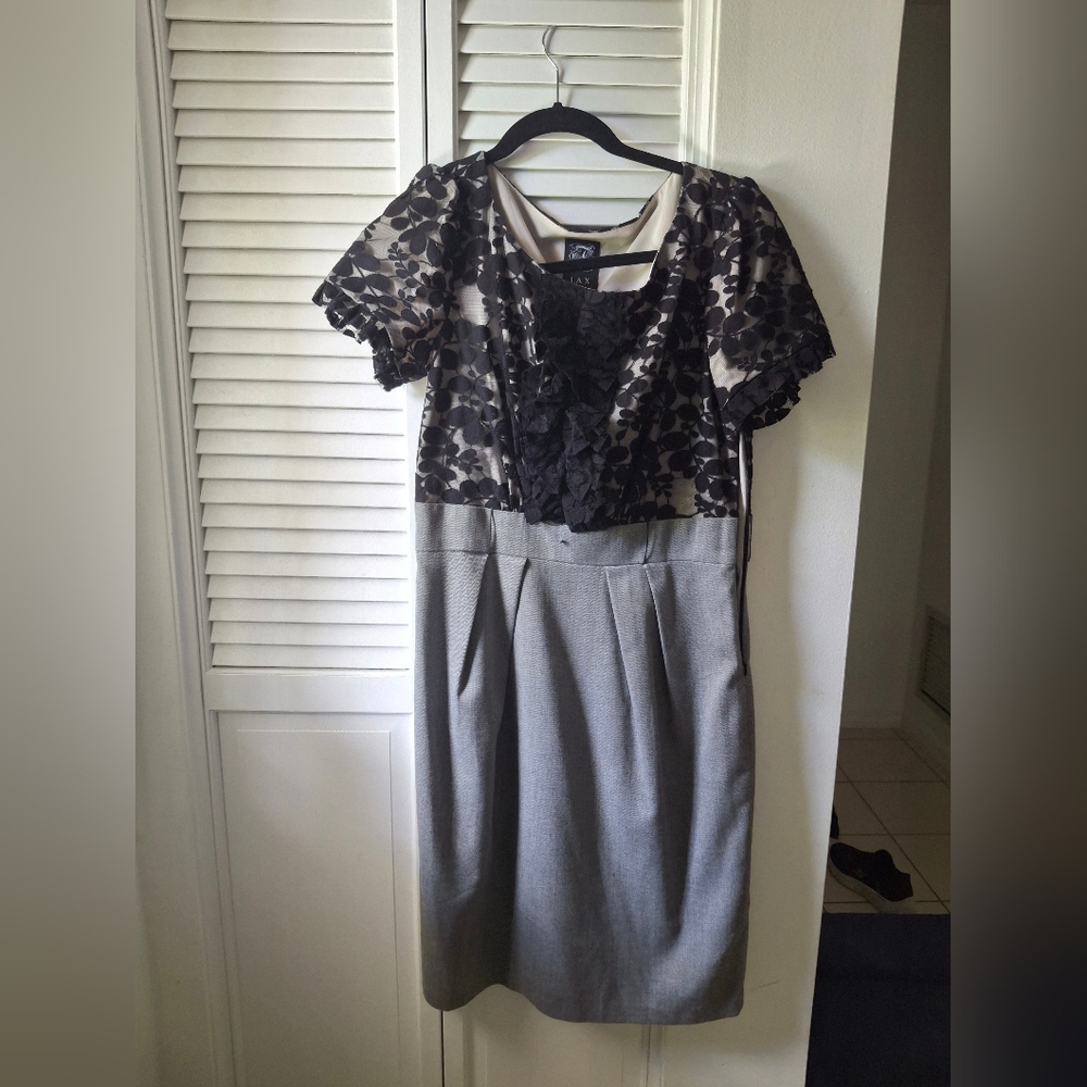 Jax Black and White Elegant Dress